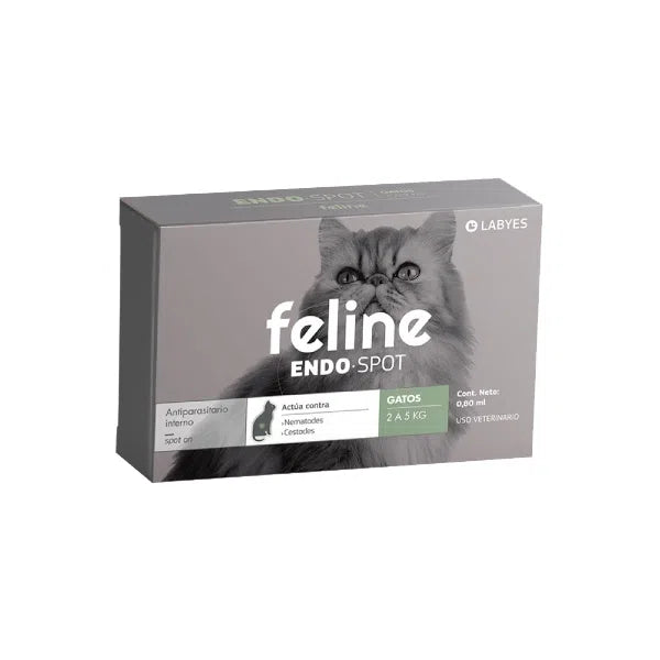 Feline Endo Spot Antiparasitario interno para gatos de 2 a 5kg