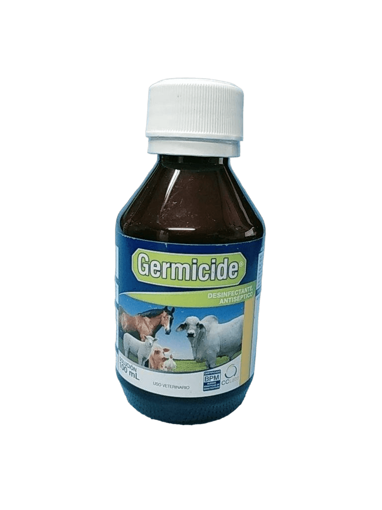 Germicide desinfectante a base de Amonio Cuaternario Frasco de 100ml - AvicMartin Farmacia Veterinaria