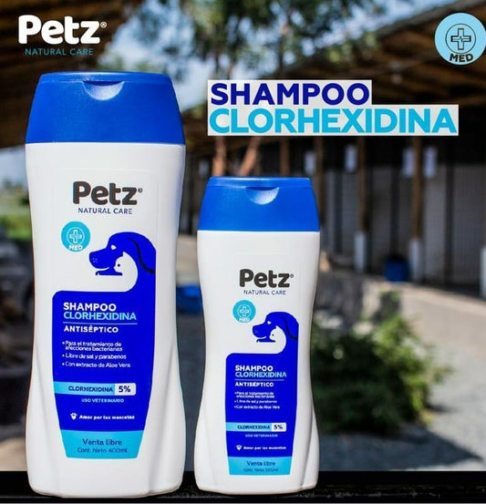 Petz shampoo con Clorhexidina al 5% - AvicMartin Farmacia Veterinaria