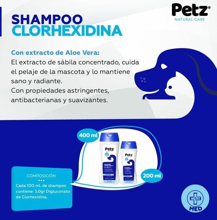 Petz shampoo con Clorhexidina al 5% - AvicMartin Farmacia Veterinaria