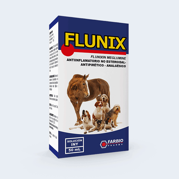 Flunix Inyectable de 10 ml antinflamatorio, analgésico, antipirético no esteroidal Solución inyectable