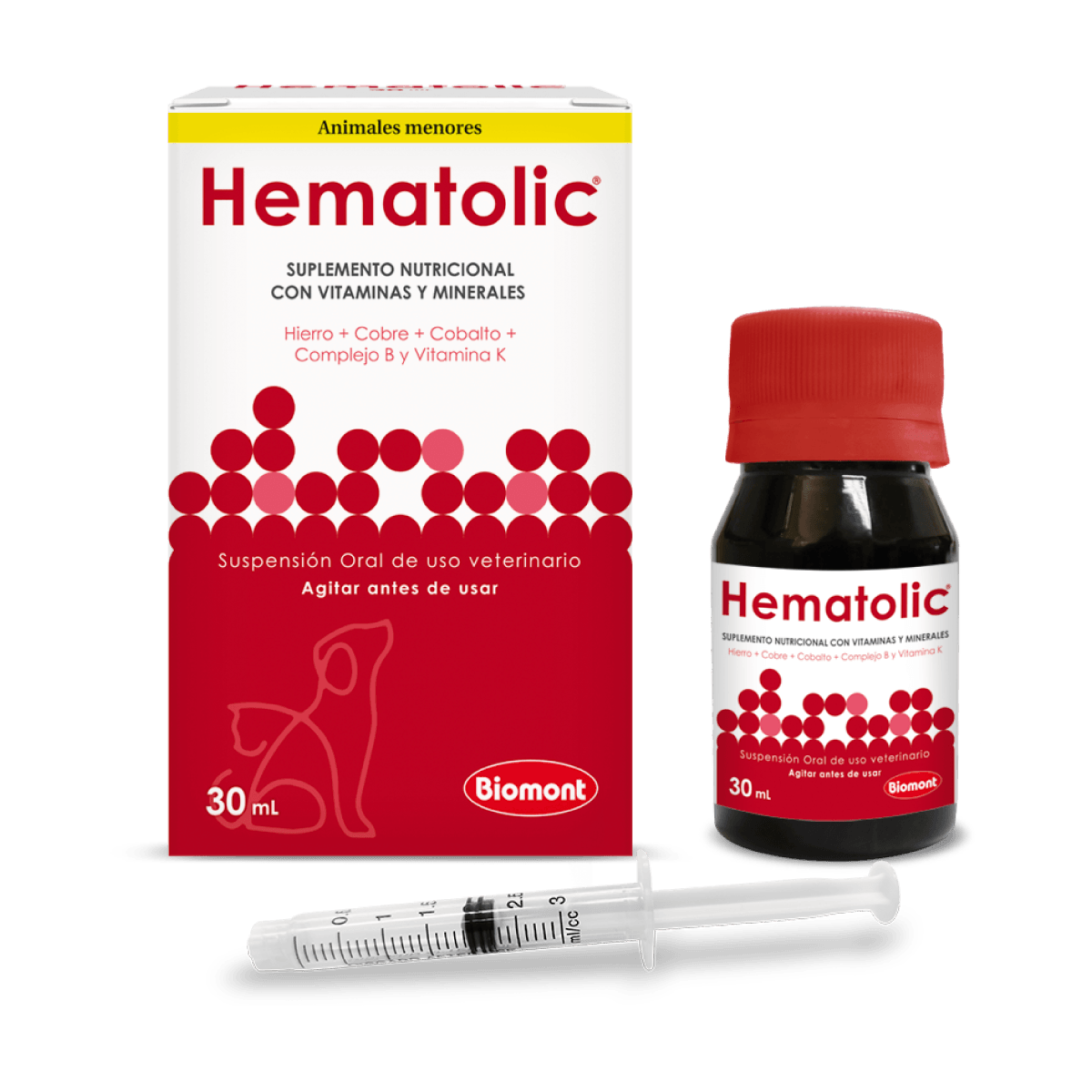 Hematolic Suplemento nutricional con vitaminas y minerales - 30mL - AvicMartin Farmacia Veterinaria