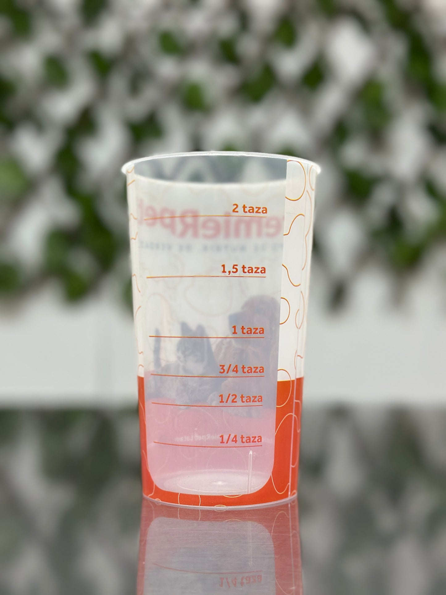Vaso medidor de 2 tazas para comida de perros y gatos