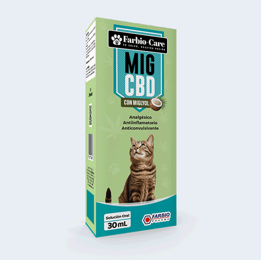 Mig-CBD Solución oral Analgésico, antiinflamatorio, anticonvulcionante de 30mL