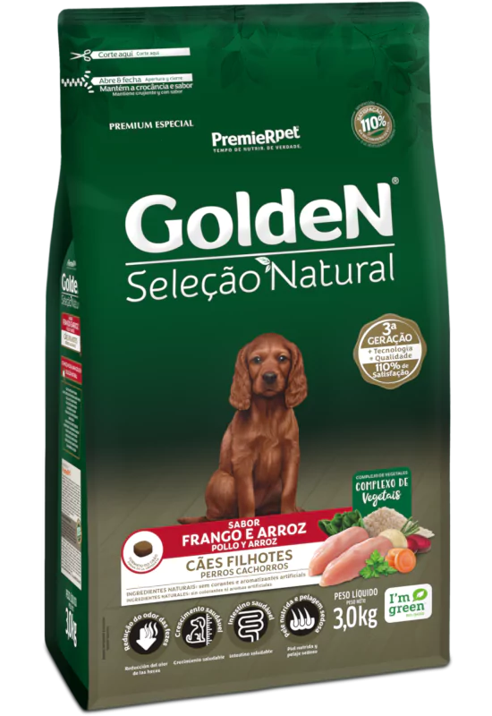 GoldeN® Selección Natural Perros Cachorros Pollo y Arroz