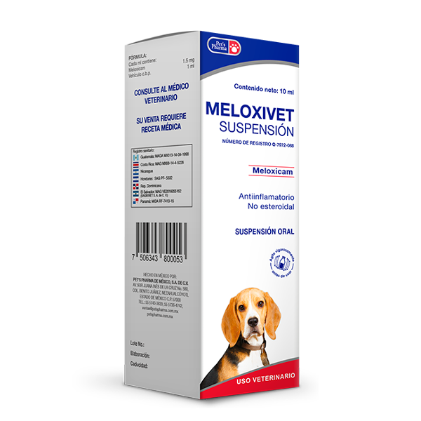 Meloxivet suspención de 10mL meloxicam antiinflamatorio no esteroidal