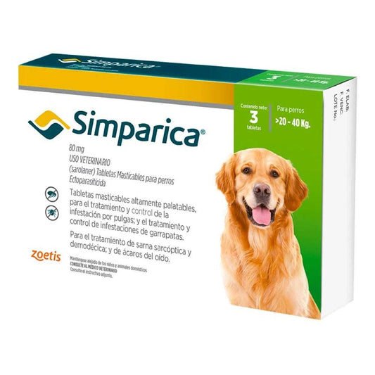 Simparica - Tabletas por unidad - AvicMartin Farmacia Veterinaria