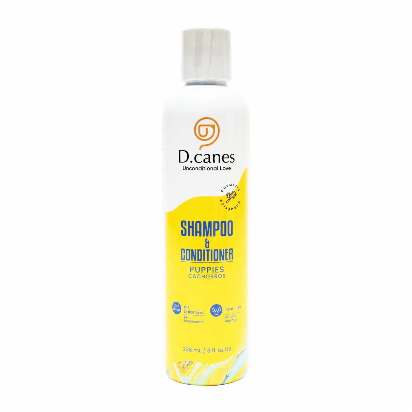 Shampoo + acondicionador para cachorros D Canes de 236mL
