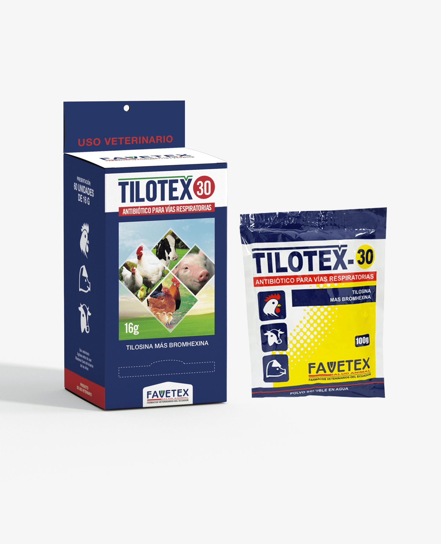 Tilotex 30 x 100g - AvicMartin Farmacia Veterinaria