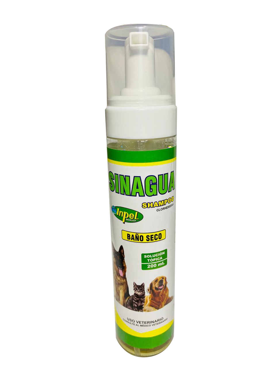 SINAGUA Shampoo Baño Seco Clorhexidina - AvicMartin Mascota Jardín y Hogar