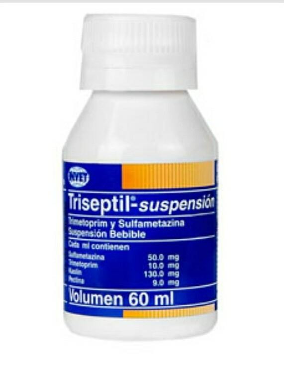 TRISEPTIL SUSPENSION FCO X 60ML - AvicMartin Mascota Jardín y Hogar