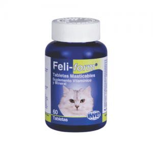 Feli-form tabletas masticables gatos frasco 60 tabletas - AvicMartin Farmacia Veterinaria