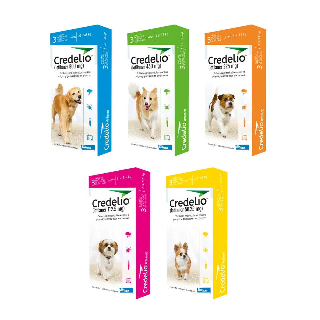 Credelio Lotilaner 225 mg perros de 5.5-11 kg