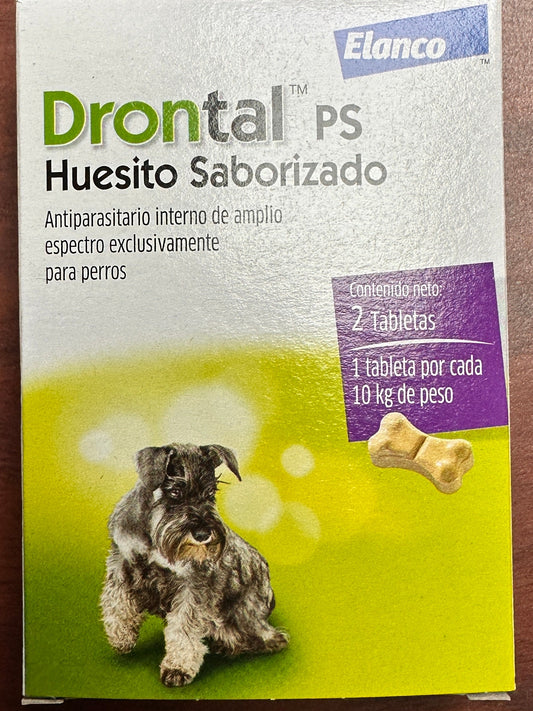 Drontal PS Huesito saborizado Perros 10 kg 2 tabletas