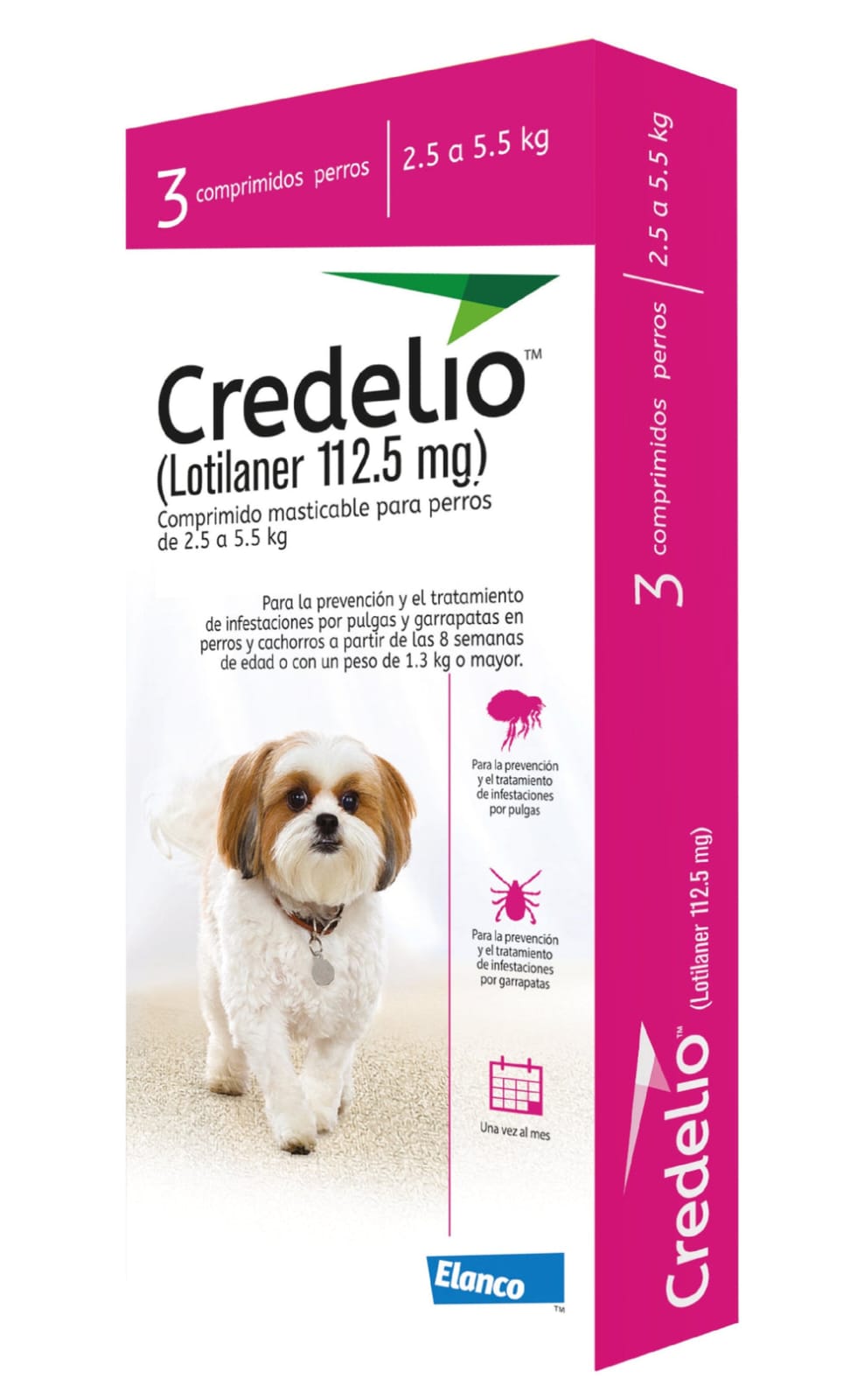 Credelio Lotilaner 112.5 mg perros de 2.5-5.5kg