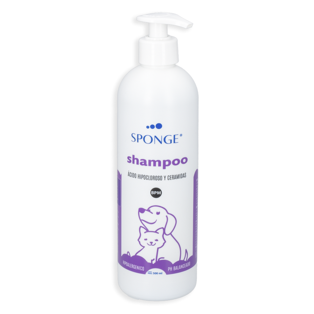 Sponge shampoo de ácido hipocloroso y ceramidas de 500mL