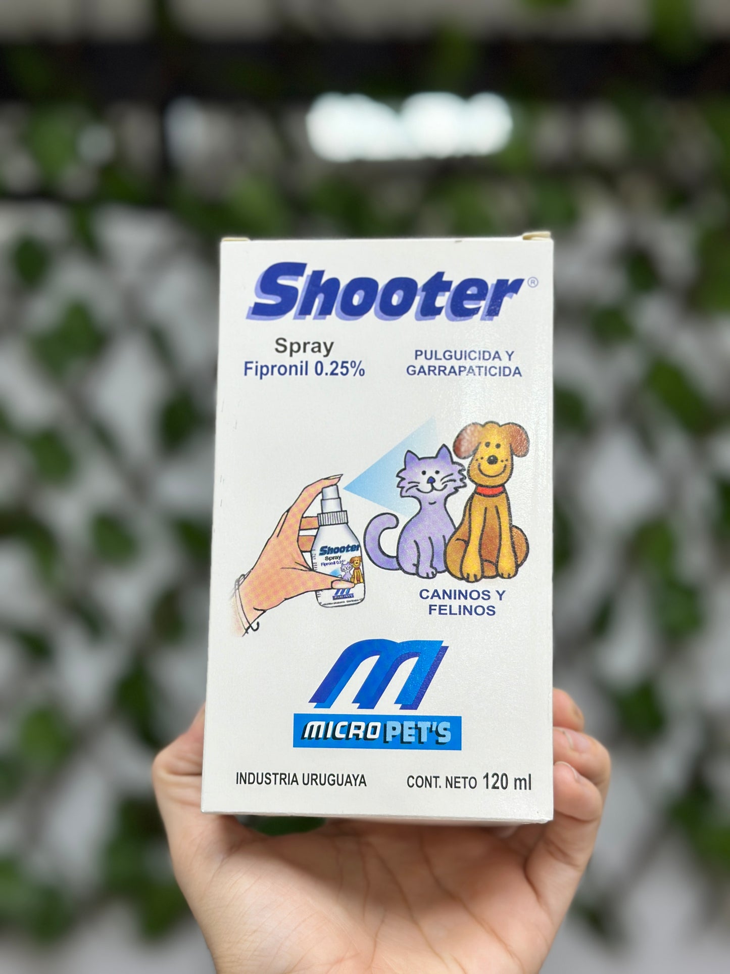 Shooter - Ectoparasiticida de uso externo para caninos y felinos 120mL