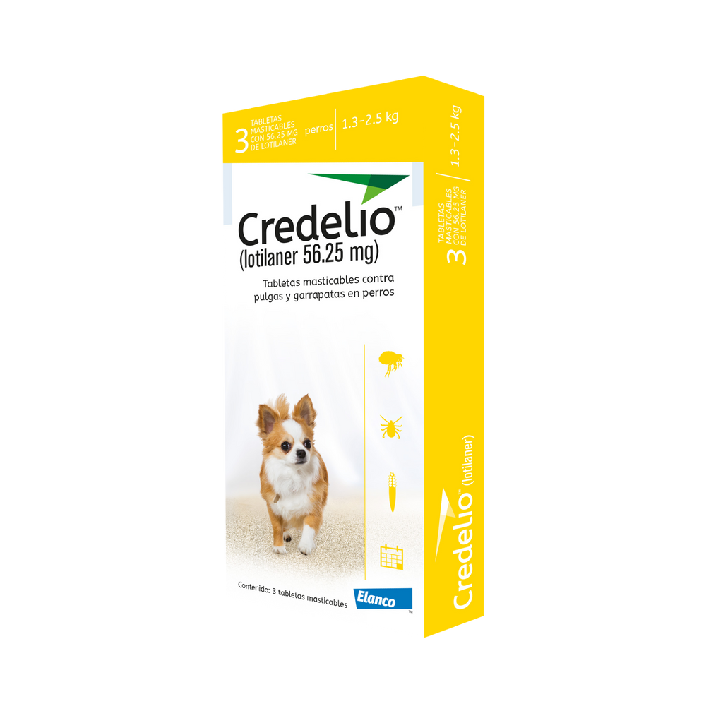 Credelio Lotilaner 56.25 mg para perros de 1.3 a 2.5kg