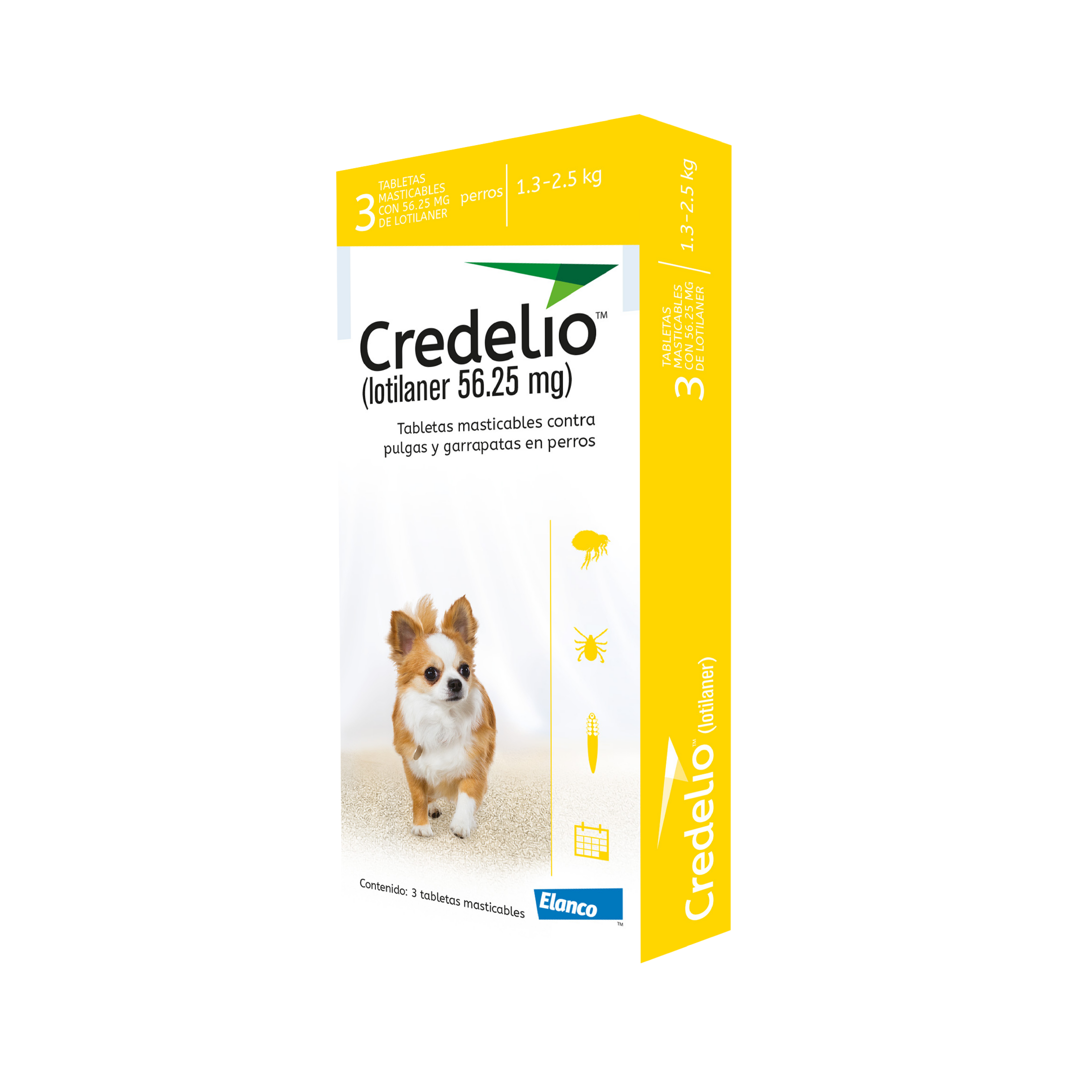 Credelio Lotilaner 56.25 mg para perros de 1.3 a 2.5kg