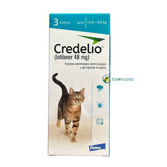 Credelio antiparasitario para gatos de 2 a 8kg 48mg