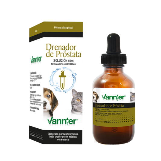 Drenador de Próstata de 60mL para perros y gatos fórmula magistral