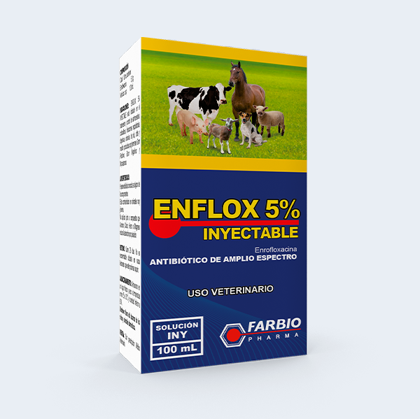 Enflox 5% enrofloxacino inyectable