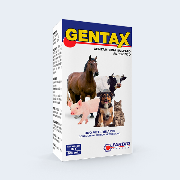 Gentax Gentamicina sulfato antibiótico inyectable