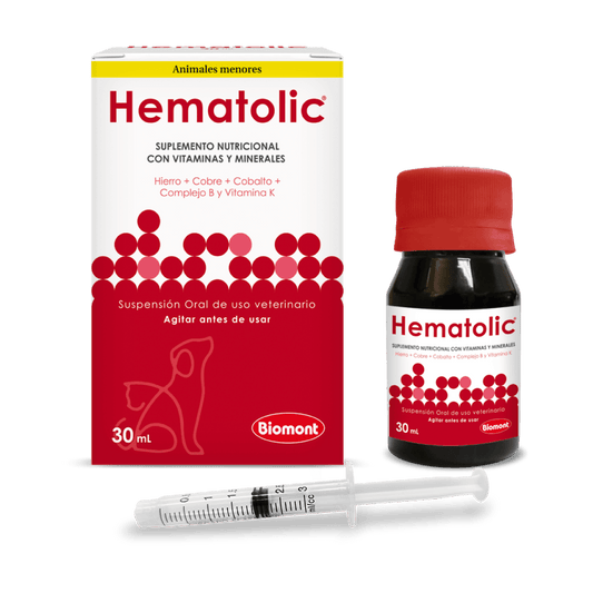 Hematolic Suplemento nutricional con vitaminas y minerales - 30mL - AvicMartin Farmacia Veterinaria 