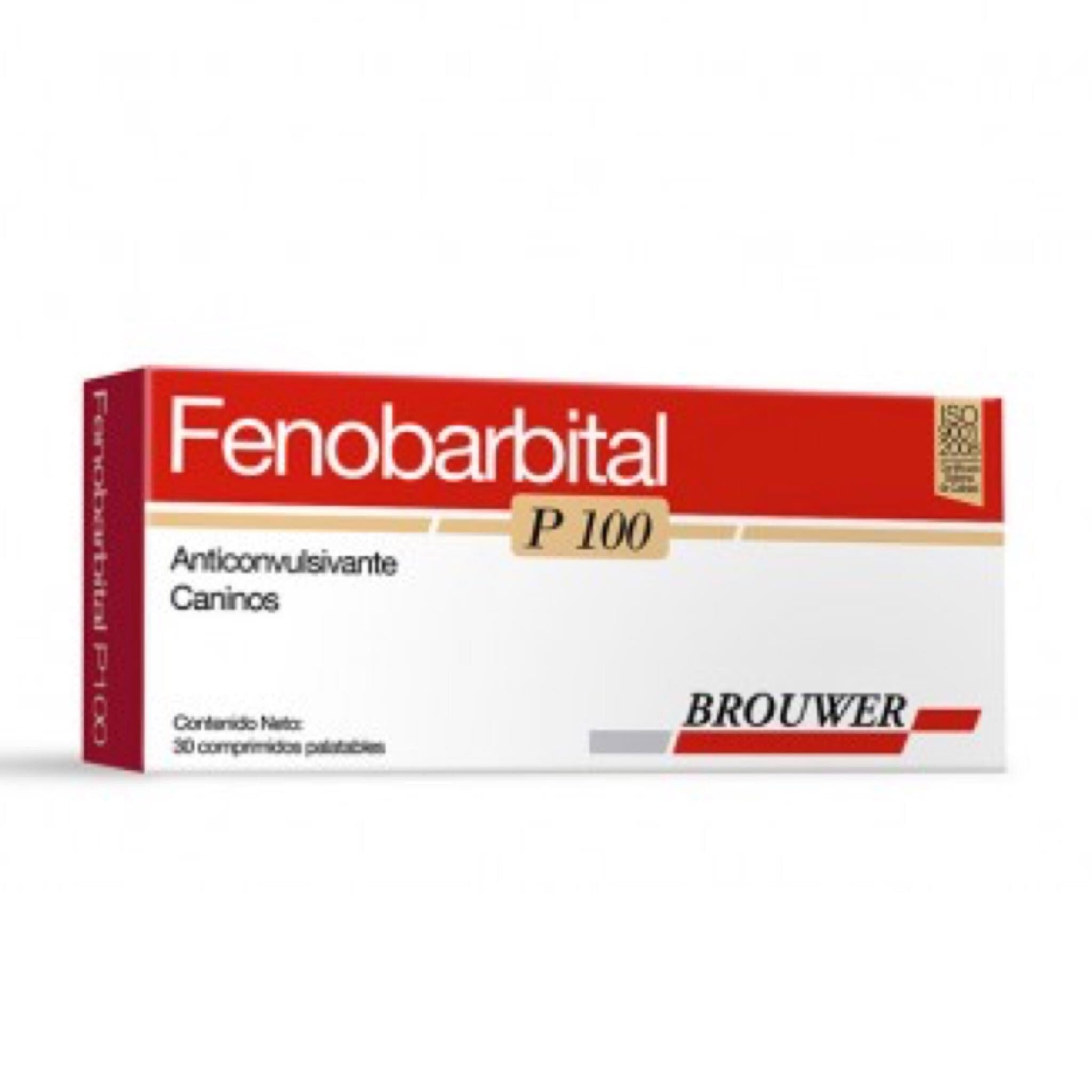 Fenobarbital P100 por caja de 30 comprimidos
