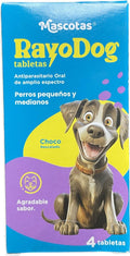 Rayo dog antiparasitario oral para perros pequeños y medianos - 4 tabletas - AvicMartin Farmacia Veterinaria 
