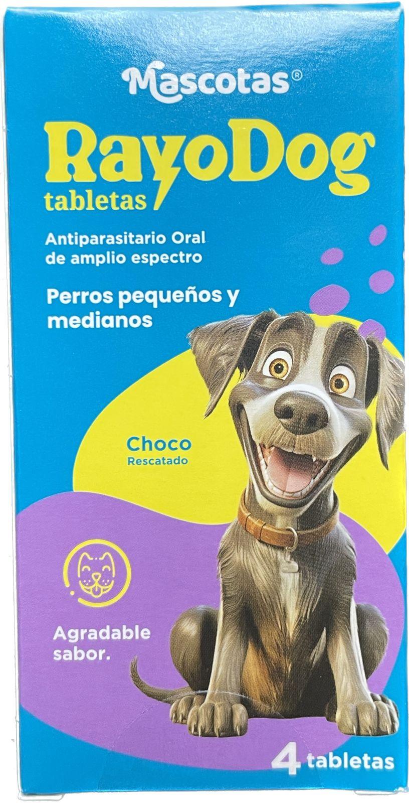 Rayo dog antiparasitario oral para perros pequeños y medianos - 4 tabletas - AvicMartin Farmacia Veterinaria 