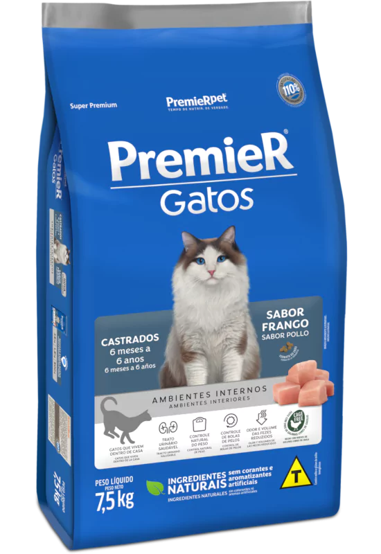 PremieR Gatos Castrados 6 meses a 6 años Pollo