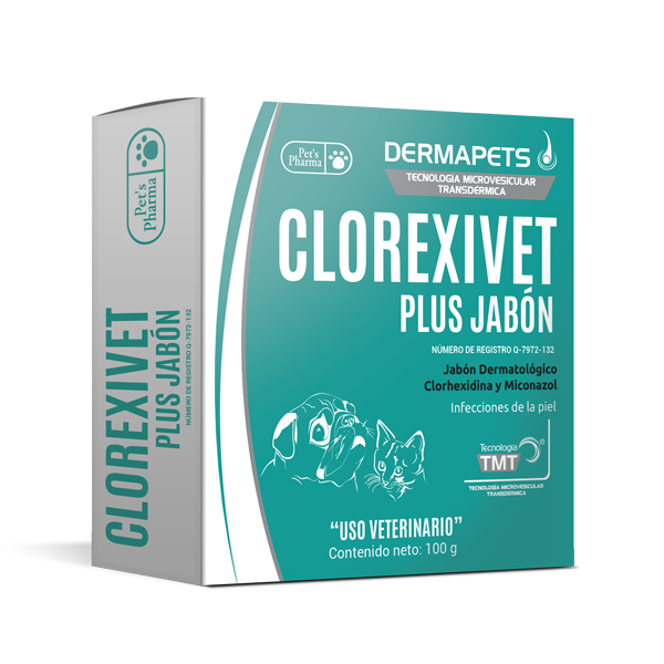 Clorexivet Plus Jabón de 100gr con clorhexidina y miconazol
