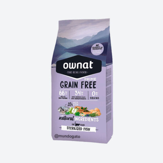 Ownat Sterilized Fish alimento para gatos esterilizados sabor a pescado de 3kg