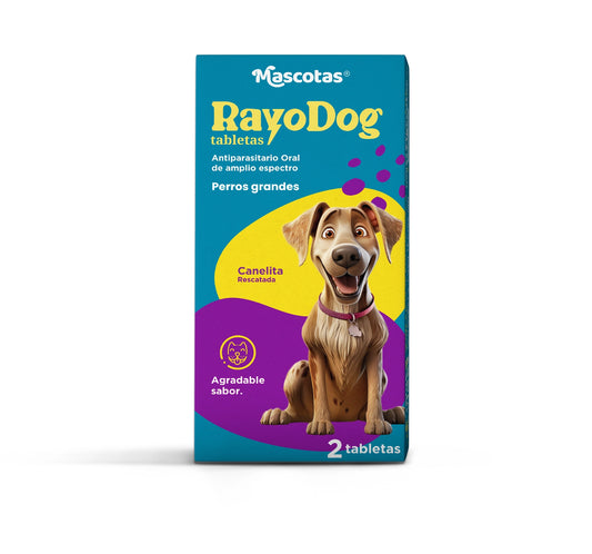 Rayo dog perros grandes caja de 2 tabletas