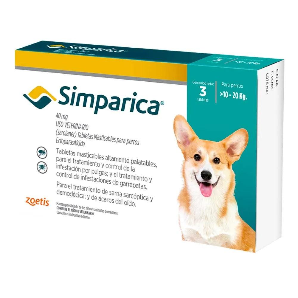 Simparica - Tabletas por unidad - AvicMartin Farmacia Veterinaria 