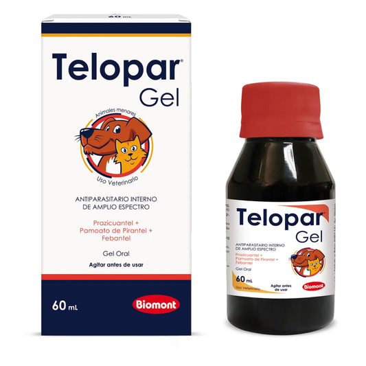 Telopar Gel 60 ml antiparasitario interno