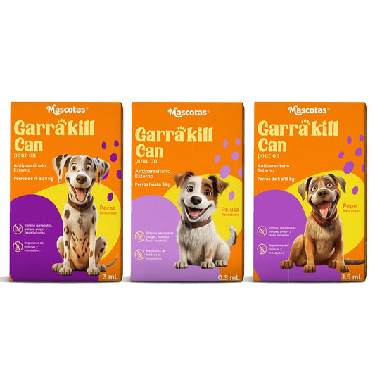 GarraKill Can pour on antiparasitario externo para perros de 5 a 15 kg 1.5mL