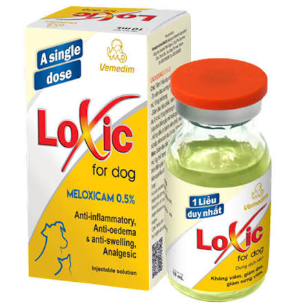 Loxic Meloxicam 5mg antiinflamatorio Solución inyectable 10mL