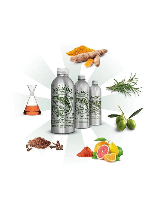 Salmoil Ricetta N° 1 Aceite de salmón para el bienestar renal de 150mL