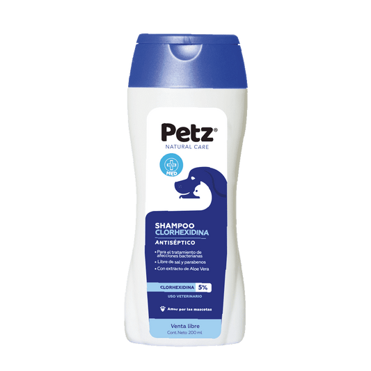 Petz shampoo con Clorhexidina al 5% - AvicMartin Farmacia Veterinaria 