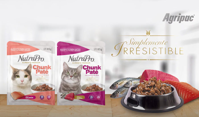 Nutrapro Chunk Paté con trocitos en salsa sabor Salmón 85g