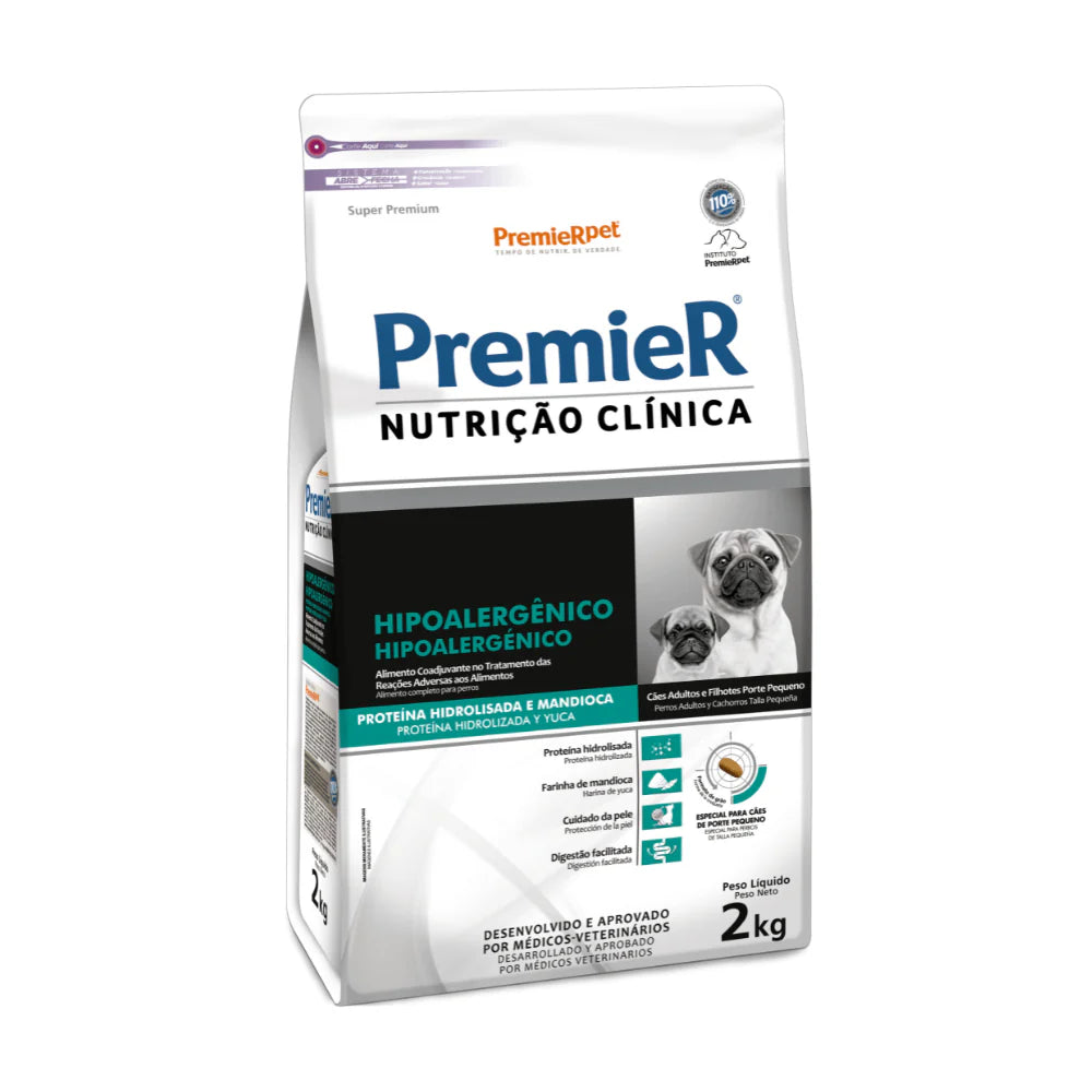 PremieR Nutrición Clínica Perros Pequeños Hipoalergénico Proteína Hidrolizada y Yuca de 2kg