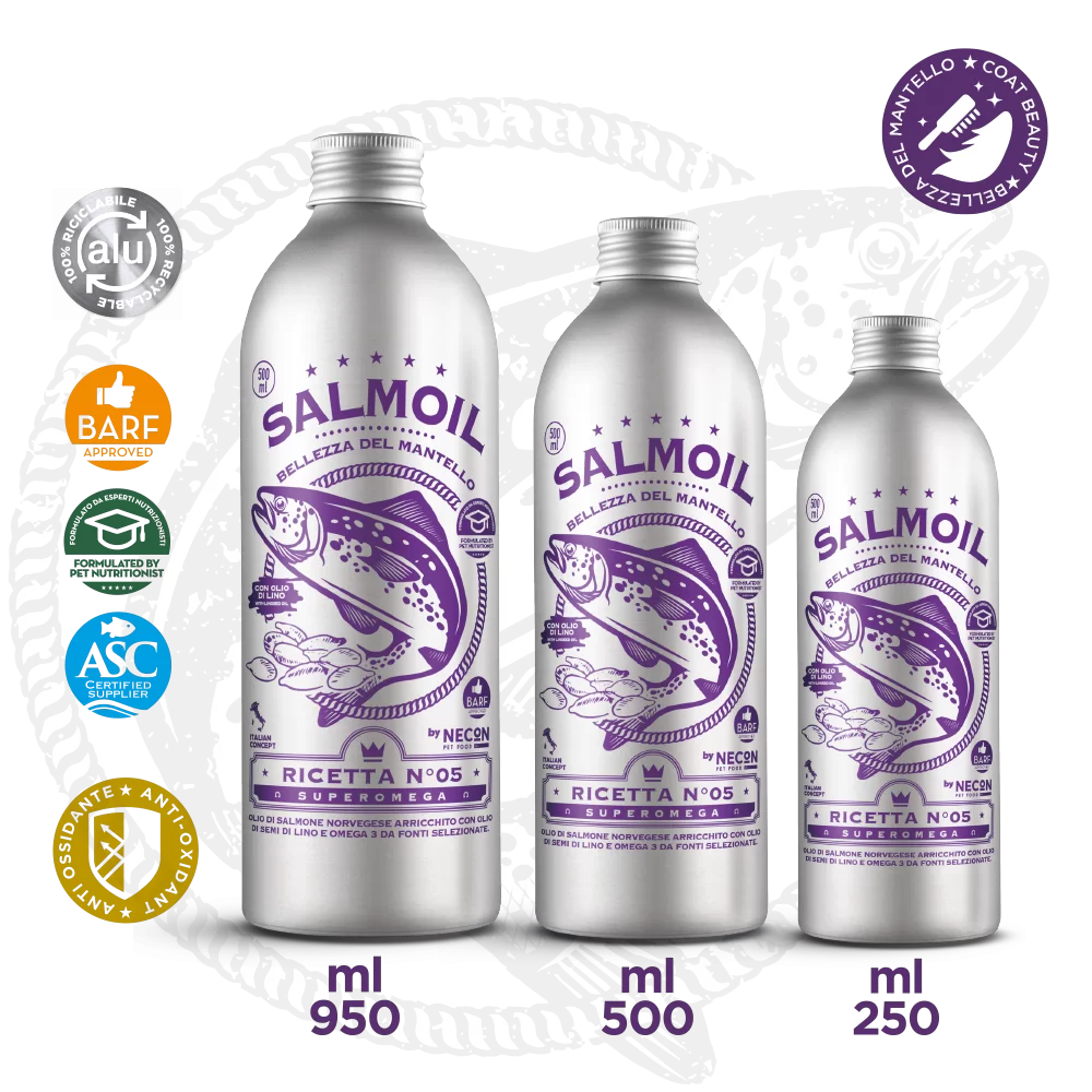 Salmoil Ricetta N° 5 Aceite de salmón para belleza del pelo de 150mL