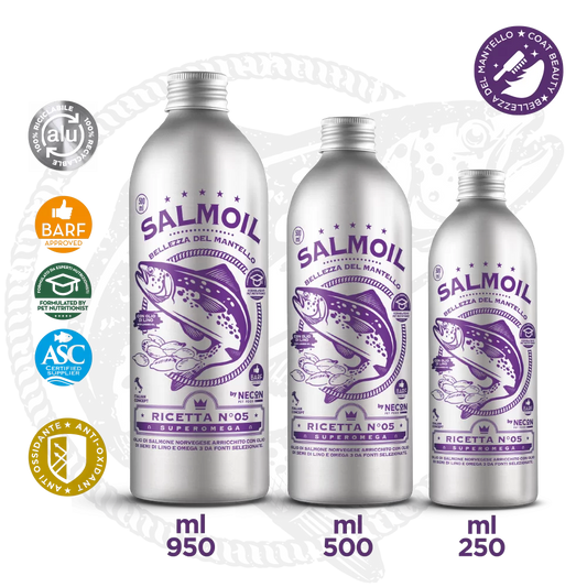 Salmoil Ricetta N° 5 Aceite de salmón para belleza del pelo de 150mL