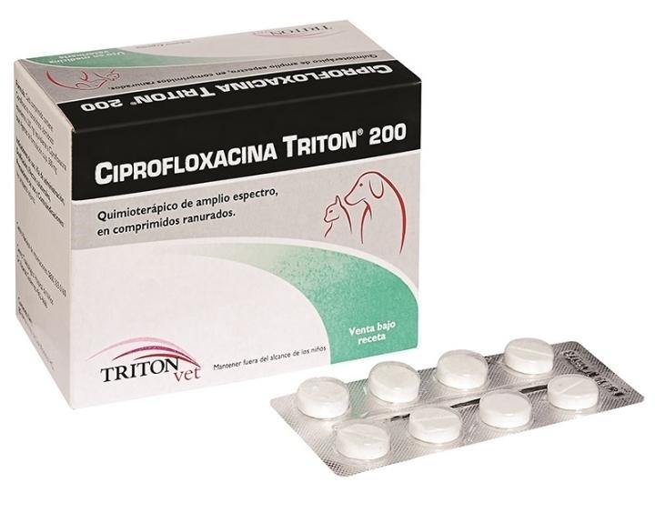 CIPROFLOXACINA TRITON POR 80 COMPRIMIDOS PVP UNIDAD - AvicMartin Mascota Jardín y Hogar