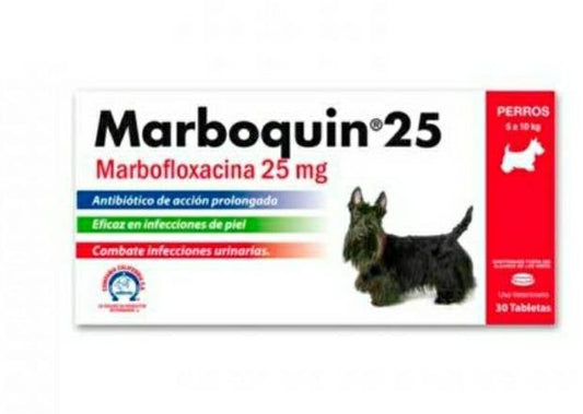 Marboquin 25mg por unidad - AvicMartin Mascota Jardín y Hogar