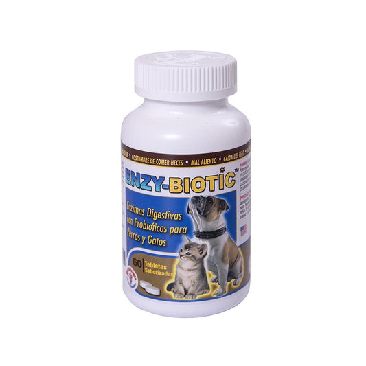 Enzy-biotic frasco 60 tabletas - AvicMartin Farmacia Veterinaria 